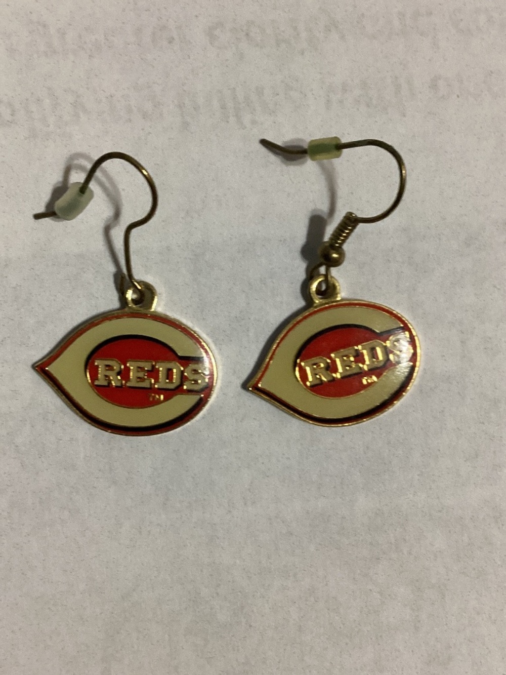 MLB Cincinnati Reds Baseball Fan Earrings